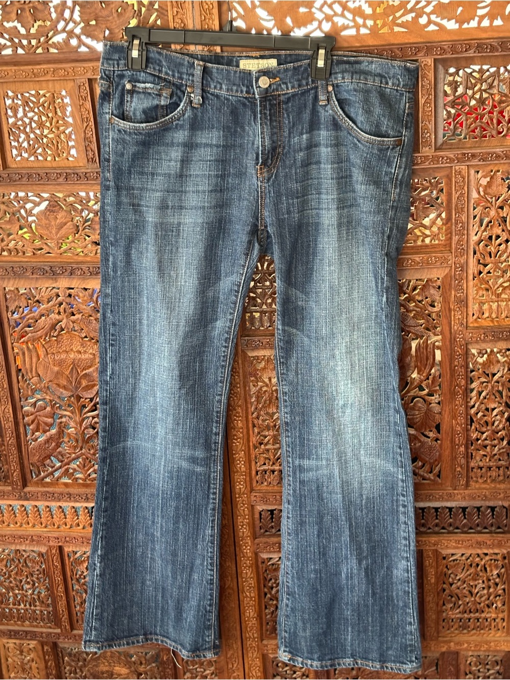 Stetson Blue Women's Boot Cut Jeans - Washed Indigo